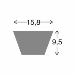 ADAPTABLE L525 - Courroie 5L250 (15,8x635mm) -Motoculteur et accessoire Soldes 10403043 2