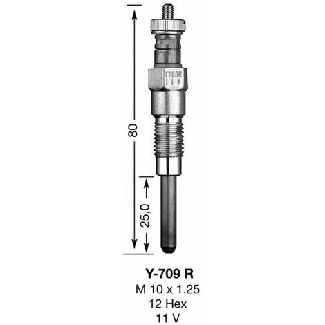 Bougie De Préchauffage NGK Y709R 3 Bougie De Préchauffage NGK Y709R