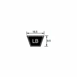 OPTIBELT LB49 - Courroie LB49 (16,5x1245mm LP)