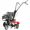 Motobineuse Moteur à Essence 4 Temps 161cc 5cv, Largeur De Travail 56cm, Profondeur Travail 13cm, Lames En Fer Trempé, 6 Couteaux - Greencut GTC190X