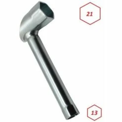 CYCLINGCOLORS Clé à Bougie Universelle 21mm + 13mm Moteur 2 Et 4 Temps Tondeuse Tracteur Motoculteur