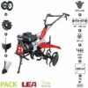 DUNSCH Pack Motoculteur Roues Butteur Arracheuse Patate Vitesses 2AV-1AR LEA LE42212-97W21 - Noir -Motoculteur et accessoire Soldes 34697962 1