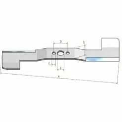 UNIVERSEL Couteau MTD 7420721 - 742-0721 -Motoculteur et accessoire Soldes 36811030 3