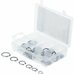 BGS Technic Assortiment De Circlips Extérieurs | Ø 8 - 19 mm | 78 Pièces