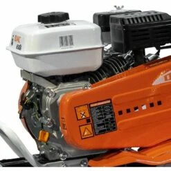 Motoculteur Motobineuse 6,5 Cv 6 Fraises Vitesses 2 AV -1 AR Roues Agraires 400x8 Ruris DAC 6500K - Orange -Motoculteur et accessoire Soldes 6697378 3