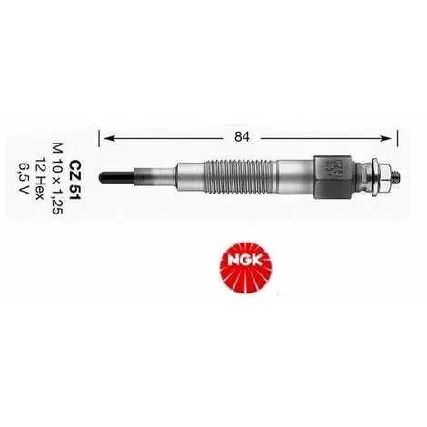 Bougie De Prechauffage NGK CZ51 3 Bougie De Prechauffage NGK CZ51
