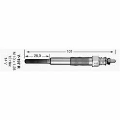 Bougie De Prechauffage NGK Y-197R