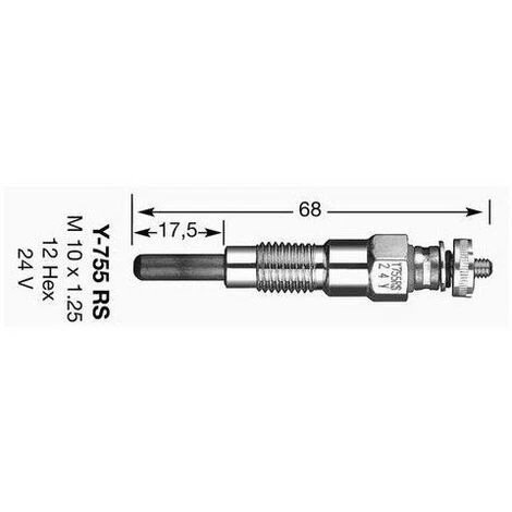 Bougie De Prechauffage NGK Y-755RS 3 Bougie De Prechauffage NGK Y-755RS